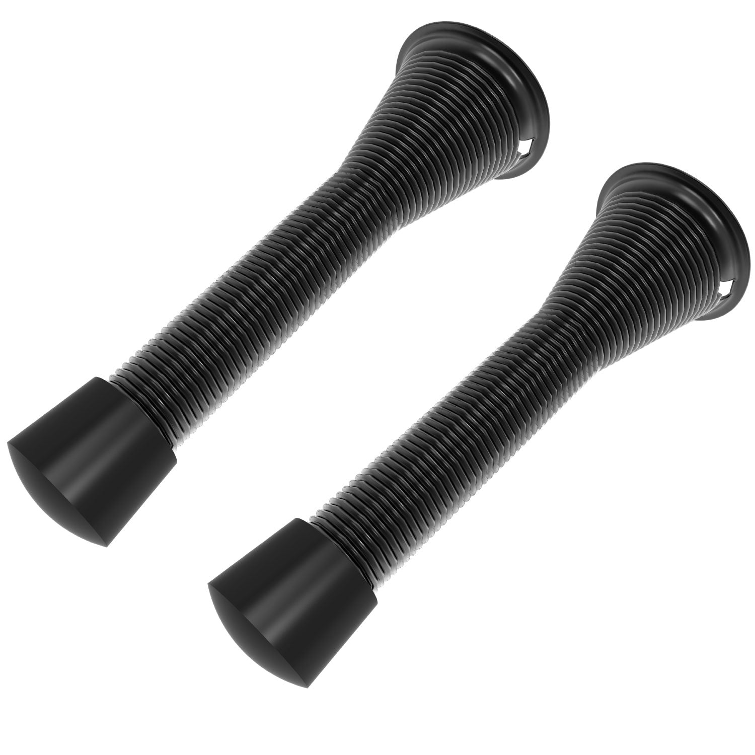 Garnen Spring Door Stopper with Rubber Bumper - Black