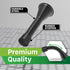 Garnen Spring Door Stopper with Rubber Bumper - Black