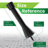 Garnen Spring Door Stopper with Rubber Bumper - Black
