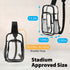 Garnen Clear Crossbody Bags for Stadium Events, Clear Purse Crossbody Sling Bag with Zipper & Adjustable Strap Clear Stadium Approved See Through Bag