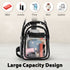 Garnen Clear Crossbody Bags for Stadium Events, Clear Purse Crossbody Sling Bag Clear Stadium Approved See Through Bag with Zipper & Adjustable Strap