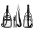 Garnen Clear Crossbody Bags for Stadium Events, Clear Purse Crossbody Sling Bag Clear Stadium Approved See Through Bag with Zipper & Adjustable Strap