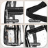 Garnen Clear Crossbody Bags for Stadium Events, Clear Purse Crossbody Sling Bag Clear Stadium Approved See Through Bag with Zipper & Adjustable Strap