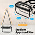 Garnen Clear Bag for Stadium Events, Clear Purse Crossbody Bags, Clear Stadium Approved Bags See Through Bag With Zipper and Adjustable Strap