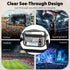 Garnen Clear Bag for Stadium Events, Clear Purse Crossbody Bags, Clear Stadium Approved Bags See Through Bag With Zipper and Adjustable Strap
