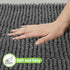 Garnen Tufted Microfiber Bath Mat - Textured Non-Slip Design, 40x60 cm