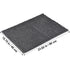 Garnen Tufted Microfiber Bath Mat - Textured Non-Slip Design, 40x60 cm