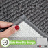 Garnen Tufted Microfiber Bath Mat - Textured Non-Slip Design, 50x80 cm