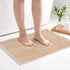 Garnen Tufted Microfiber Bath Mat - Textured Non-Slip Design, 50x80 cm