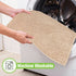 Garnen Tufted Microfiber Bath Mat - Textured Non-Slip Design, 50x80 cm