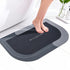 Garnen Diatomite Bath Mat - Quick-Dry Absorbent Non-Slip Stone Rug, 50x80 cm - Gray