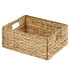 Garnen Foldable Organizer Storage Basket, Wicker with Handles (38x28x16cm)