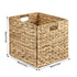 Garnen Foldable Square Organizer Storage Basket, Wicker with Handles (30x30x30cm)