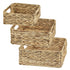 Garnen 3-Pack Organizer Wicker Baskets, Nested Storage Set with Handles