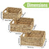 Garnen 3-Pack Organizer Wicker Baskets, Nested Storage Set with Handles