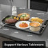 Garnen Warming Mat for Food, Electric Food Warming Mat, 23"x15" Silicone Food Warmer with 9 Temp Level, 8 Timer Settings, Portable Roll-Up Heating Mat