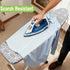 Garnen Cotton Ironing Board Cover with 7mm Fiber Pad, Scorch & Stain Resistant Heavy Duty