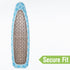Garnen Cotton Ironing Board Cover with 7mm Fiber Pad, Scorch & Stain Resistant Heavy Duty