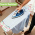 Garnen Cotton Ironing Board Cover with 7mm Fiber Pad, Scorch & Stain Resistant Heavy Duty