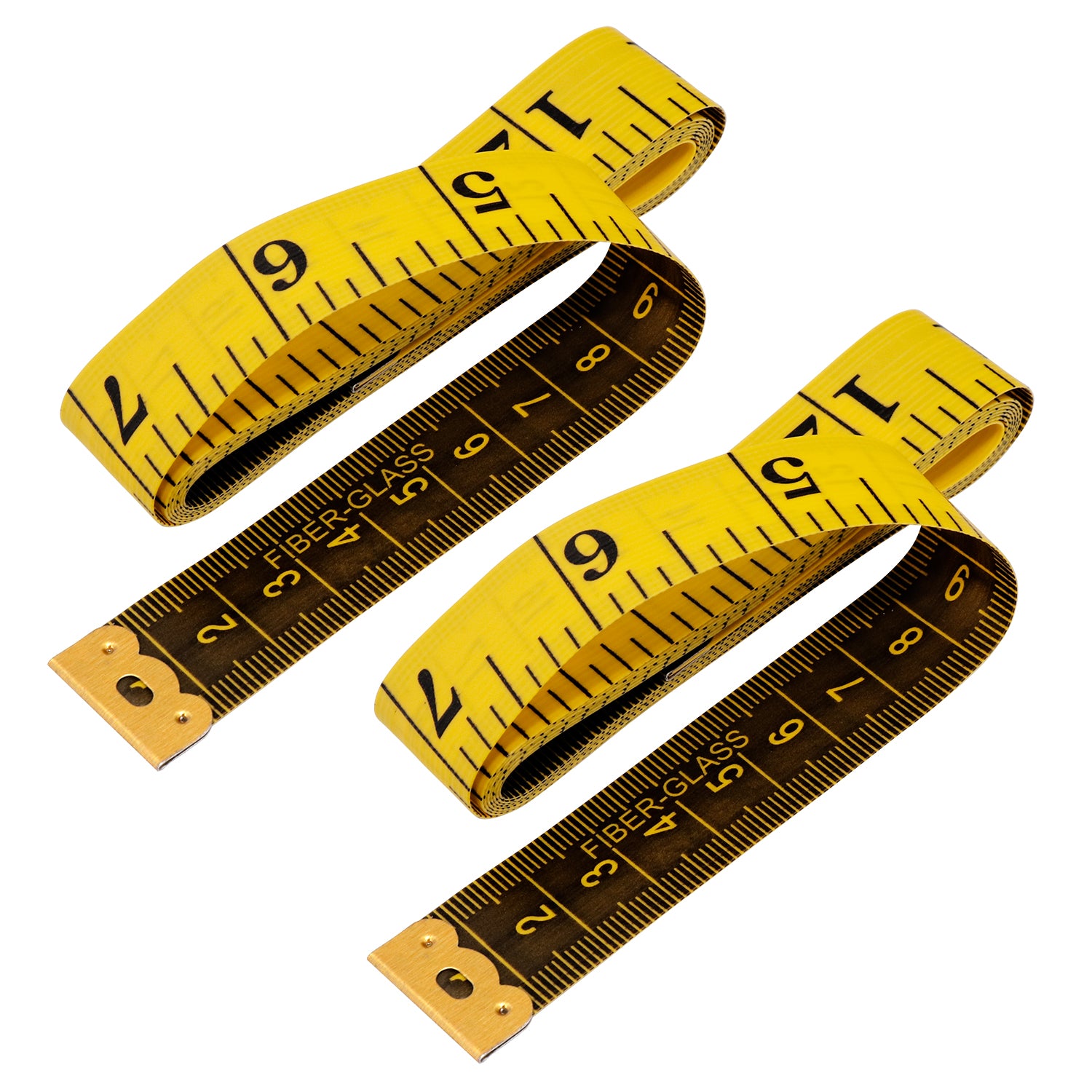 Garnen 2 Pack Body Measuring Tape Body Tape Measure, Soft Flexible Measuring Tape for Body Measurements Sewing Fabric Clothing, Tailor Measuring Tape