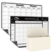 Garnen 2 Pack Dry Erase Monthly & Weekly Planner with Large Magnetic Storage Organizer, 16.9 x 13" Reusable Boards, White