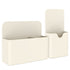 Garnen 2 Pack Magnetic Storage Organizer Set with Small and Large Holders, Portable School & Office Supply Caddy, White