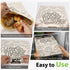 Garnen Beeswax Bread Bags for Homemade Bread, Reusable Eco-Friendly Food Storage Wrap Pouches, Beige