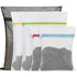 Garnen 5 Pack Mesh Laundry Bags for Washing Machine, Zippered Garment Protection Pouches for Delicate Clothes, White & Black Set