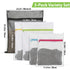 Garnen 5 Pack Mesh Laundry Bags for Washing Machine, Zippered Garment Protection Pouches for Delicate Clothes, White & Black Set