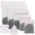 Garnen 7 Pack Mesh Laundry Bags with Zipper for Delicates, Reusable Wash Bags for Bras, Underwear & Baby Clothes, White