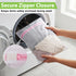 Garnen 7 Pack Mesh Laundry Bags with Zipper for Delicates, Reusable Wash Bags for Bras, Underwear & Baby Clothes, White