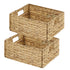 Garnen 2 Pack Pantry Basket Organizer, Woven Baskets for Pantry Organization, Pantry Storage Basket for Organizing 15"x11" Wicker Baskets with Handles