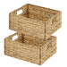 Garnen 2 Pack Pantry Basket Organizer, Woven Baskets for Pantry Organization, Pantry Storage Basket for Organizing 15"x11" Wicker Baskets with Handles