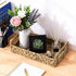 Garnen Storage Wicker Basket, Slim Design with Handles Natural Woven