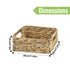 Garnen Woven Storage Baskets, Wicker Basket for Shelves, Closet, Pantry, Kitchen & Bathroom Organization - 3 Pack
