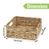 Garnen Woven Storage Baskets, Wicker Basket for Shelves, Closet, Pantry, Kitchen & Bathroom Organization - 3 Pack