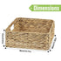 Garnen Woven Storage Baskets, Wicker Basket for Shelves, Closet, Pantry, Kitchen & Bathroom Organization - 3 Pack