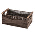 Garnen 15-Inch Woven Storage Baskets with Handles, Natural Wicker