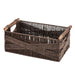 Garnen 15-Inch Woven Storage Baskets with Handles, Natural Wicker