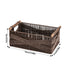 Garnen 13-Inch Woven Storage Baskets with Handles, Natural Wicker