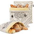 Garnen Beeswax Bread Bags for Homemade Bread, Reusable Eco-Friendly Food Storage Wrap Pouches, Beige