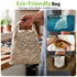 Garnen Beeswax Bread Bags for Homemade Bread, Reusable Eco-Friendly Food Storage Wrap Pouches, Beige