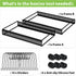 Garnen Pots and Pans Organizer Rack, Expandable Kitchen Cabinet & Countertop Storage for Cookware, Lids & Baking Trays