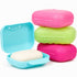 Garnen 4-Pack Mini Travel Soap Holder Cases, Assorted Colors