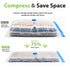 Garnen 2-Pack Vacuum Seal Storage Bags for Clothes & Bedding
