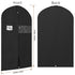 Mber 47" Suit Bag Garment Bag for Travel and Storage, Suit Bags for Hanging Clothes with Zipper & Visible Transparent Window, Garment Bags for Storage Suits,T-shirts, Jackets and Coats