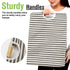 Garnen Laundry Basket Collapsible Laundry Hamper Foldable Bag, Wooden Handles Dirty Clothes Baskets Laundry Bin Organizer for Kids Baby Bathroom