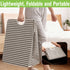 Garnen Laundry Basket Collapsible Laundry Hamper Foldable Bag, Wooden Handles Dirty Clothes Baskets Laundry Bin Organizer for Kids Baby Bathroom
