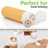 Garnen 4-Pack Silicone Travel Bottles for Toiletries, 90ml / 3 oz