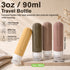 Garnen 4-Pack Silicone Travel Bottles for Toiletries, 90ml / 3 oz